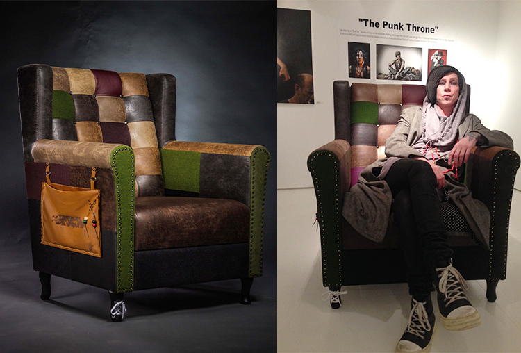 The Punk Throne designad av Dregen för Vilax möbeldesign.